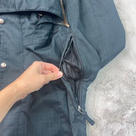 Burton Dry Ride Waterproof Snowboard Ski Jacket Gray Womens Small Zipper Pockets - Picture 5 of 13